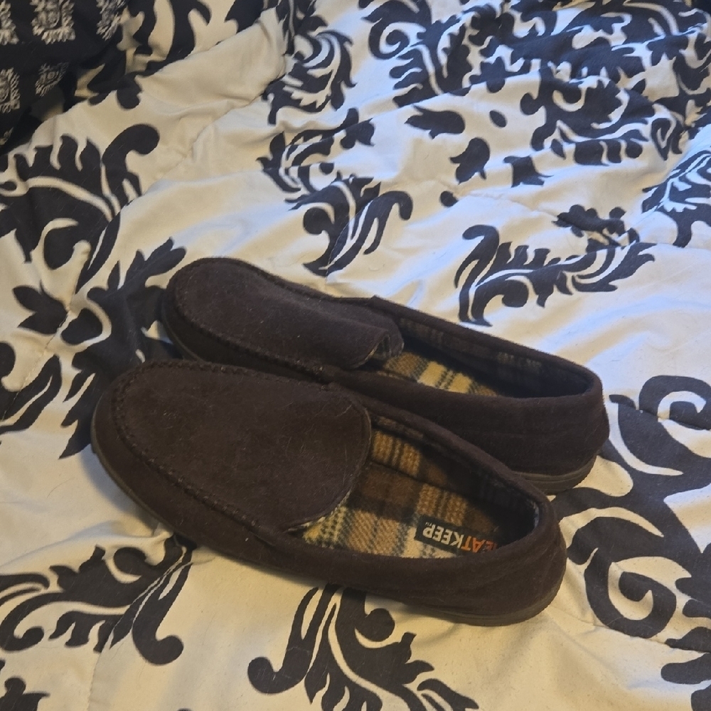 Men's Dark Brown Loafers by Heat Keep